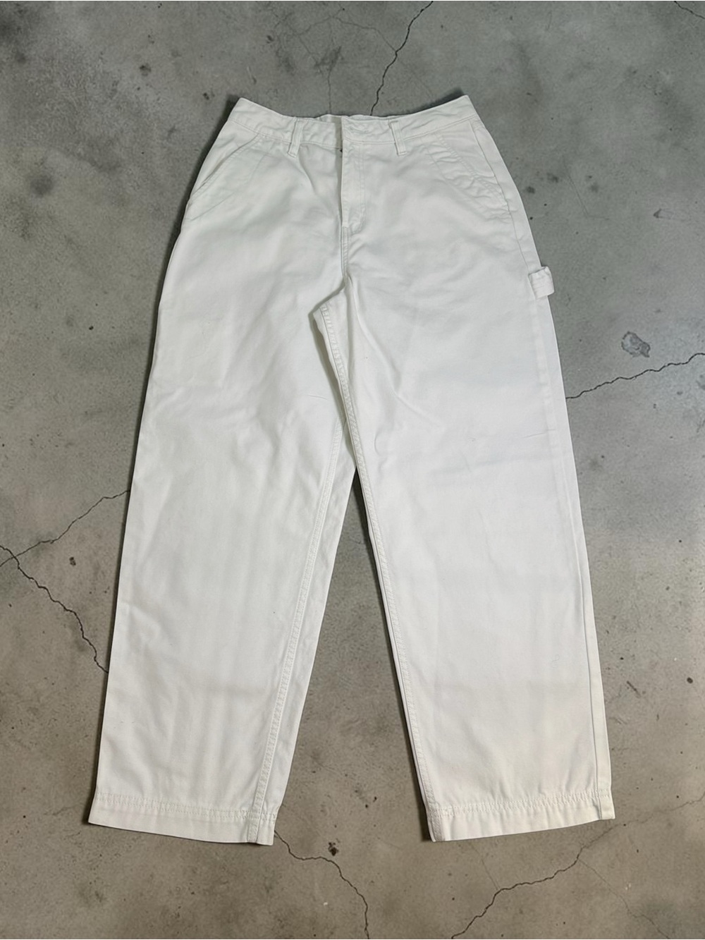 Vans White Boyfriend Jeans